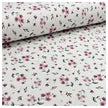 Jersey Blumen rosa und weiß