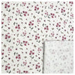 Jersey Blumen rosa und weiß