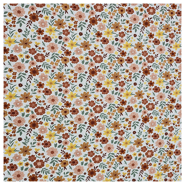 Jersey Blumen wollweiß