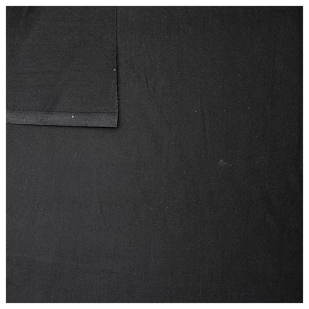 Baumwolle Satin uni fein schwarz