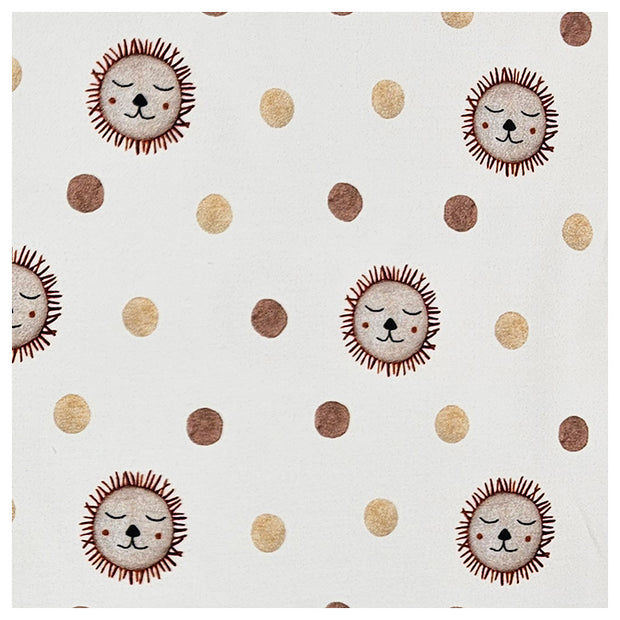 French Terry Löwe naturweiß