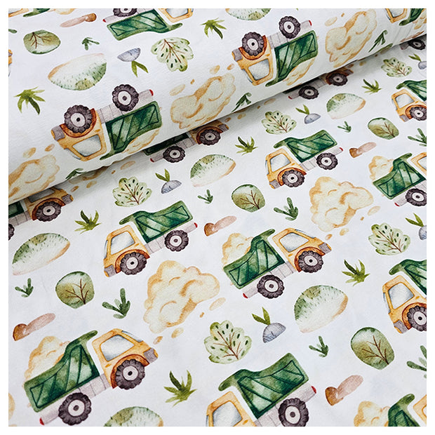 Jersey Fahrzeuge Baustelle grün