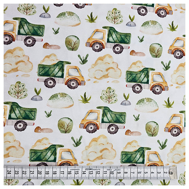 Jersey Fahrzeuge Baustelle grün