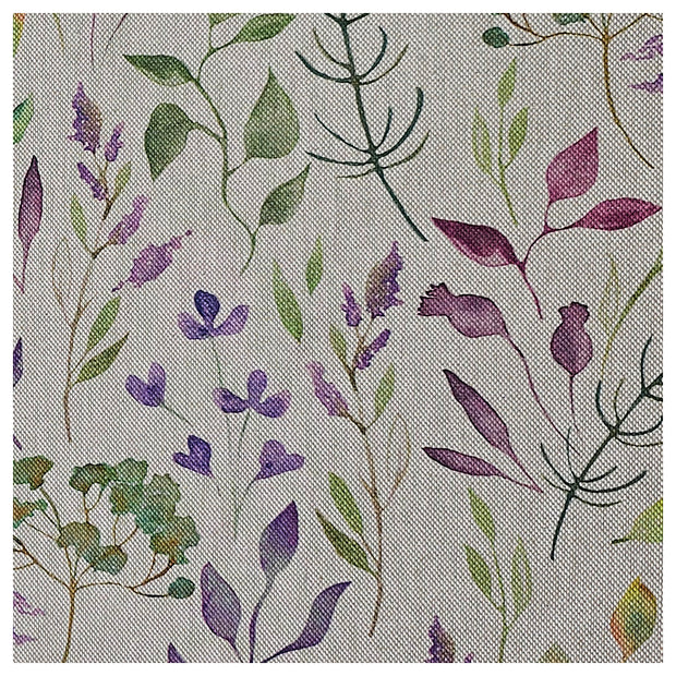 Canvas Leinen-Optik Blätter lila