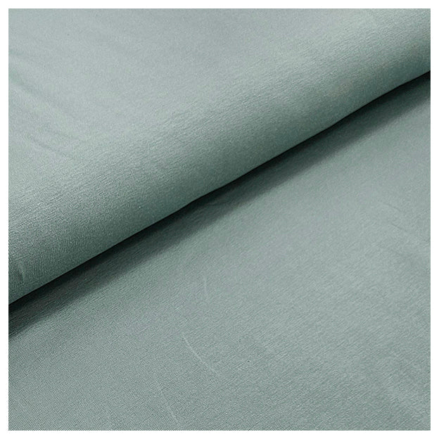 Baumwolljersey uni dusty mint