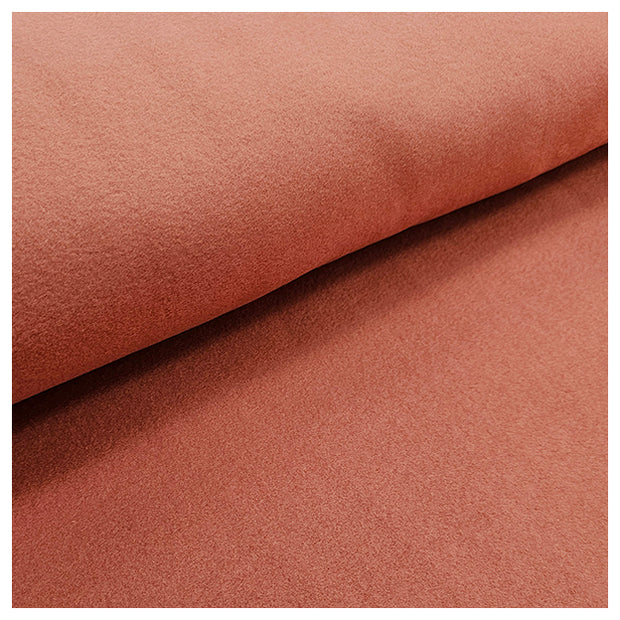 Baumwoll Fleece uni rost