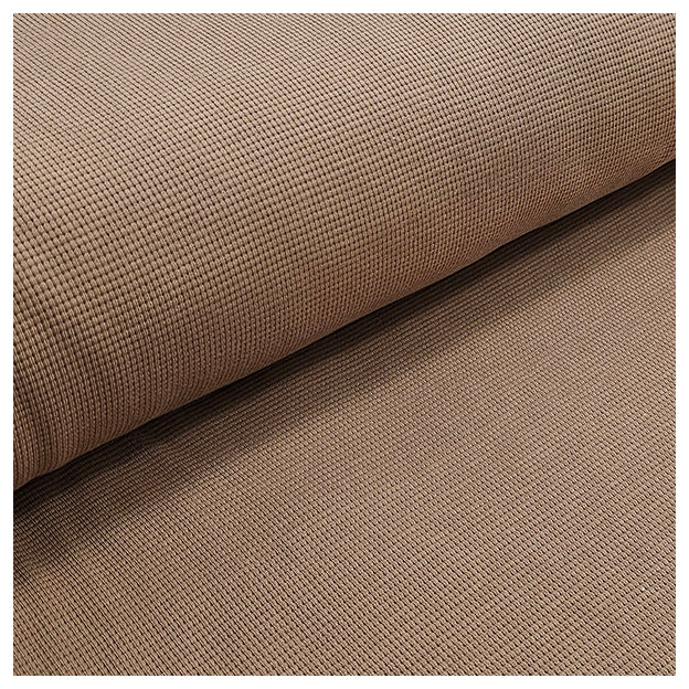 Waffelstoff Jersey kakaobraun