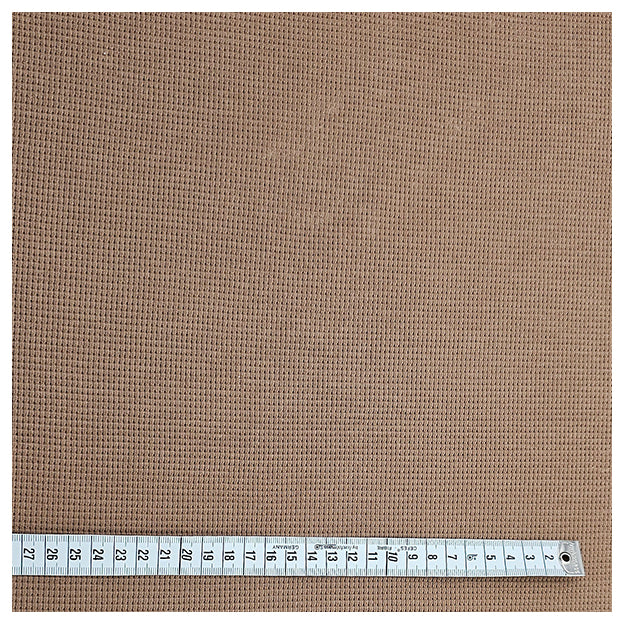 Waffelstoff Jersey kakaobraun