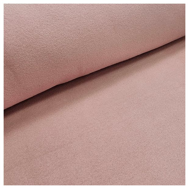 Baumwoll Fleece uni rosa