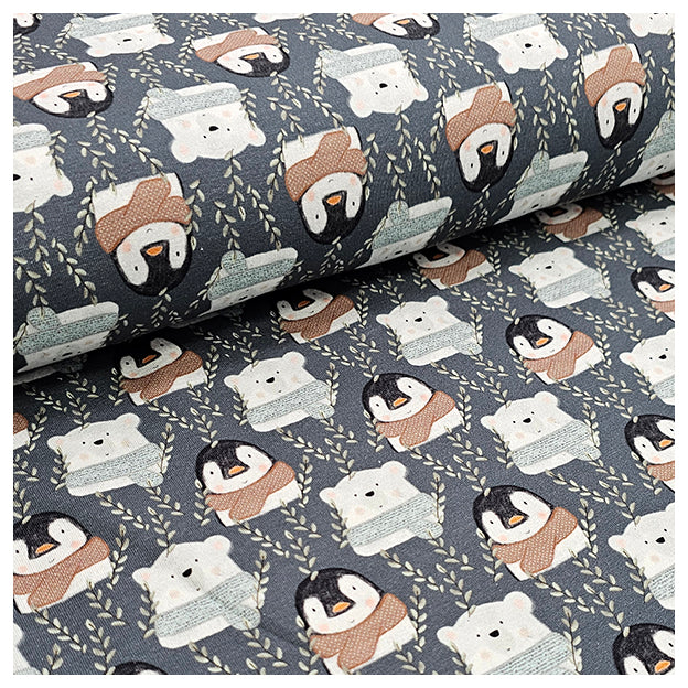 French Terry Pinguine und Eisbären