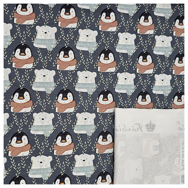 French Terry Pinguine und Eisbären