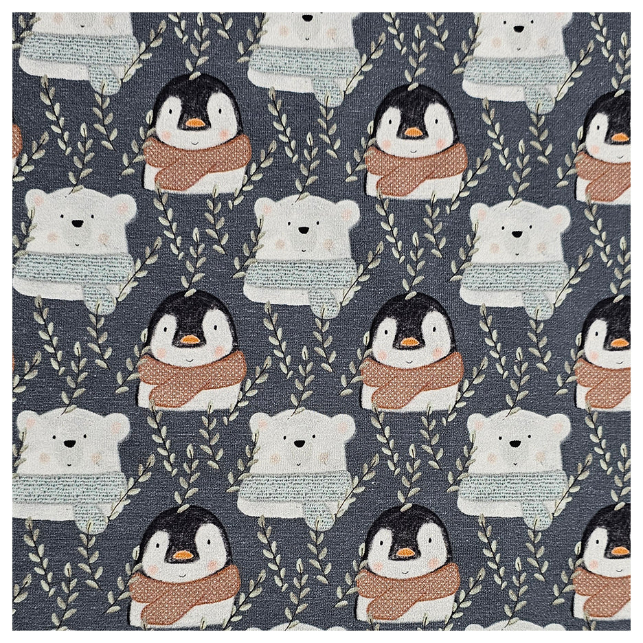 French Terry Pinguine und Eisbären