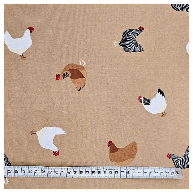 French Terry Hühner