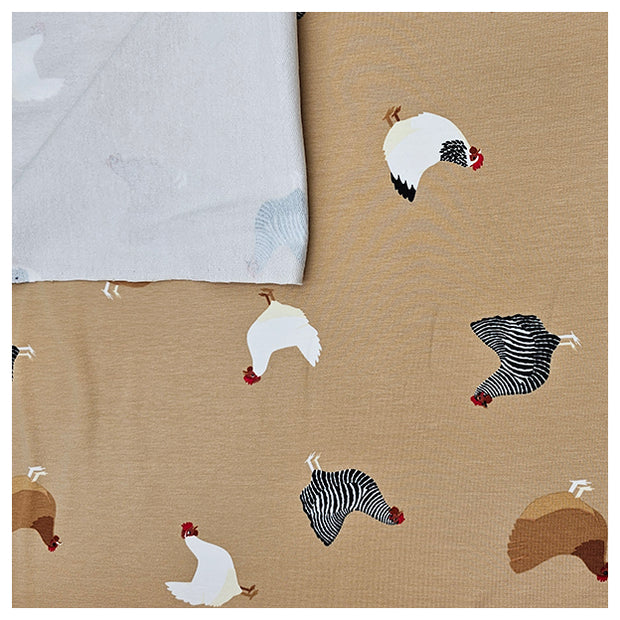 French Terry Hühner