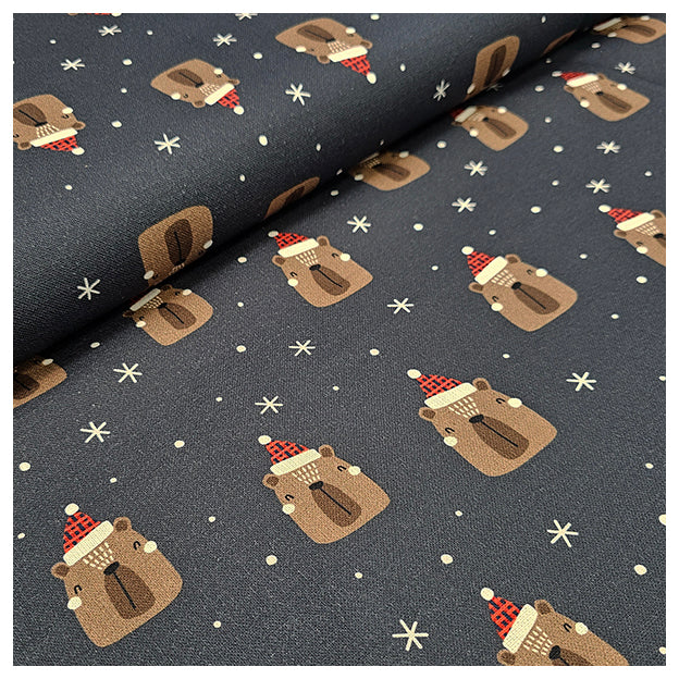 Canvas Bären dunkelblau