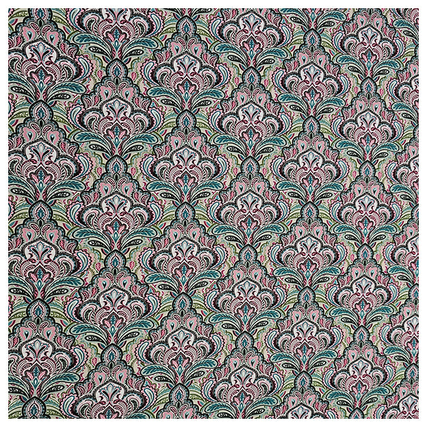 Baumwollsatin Siena paisley und Ornamente