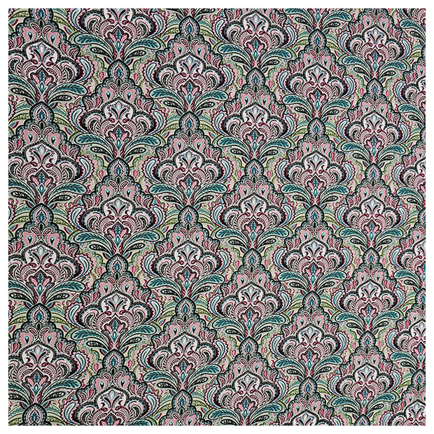 Baumwollsatin Siena paisley und Ornamente