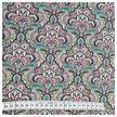 Baumwollsatin Siena paisley und Ornamente