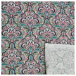 Baumwollsatin Siena paisley und Ornamente