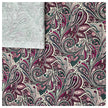 Baumwollsatin Siena paisley fuchsia und petrol