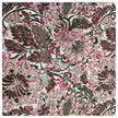 Baumwollsatin Siena Blumen rosa und olive