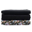 Trachten Stoffpaket schwarz mit Blumen und Schürze
