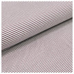 Jersey Streifen aubergine und weiß 2mm