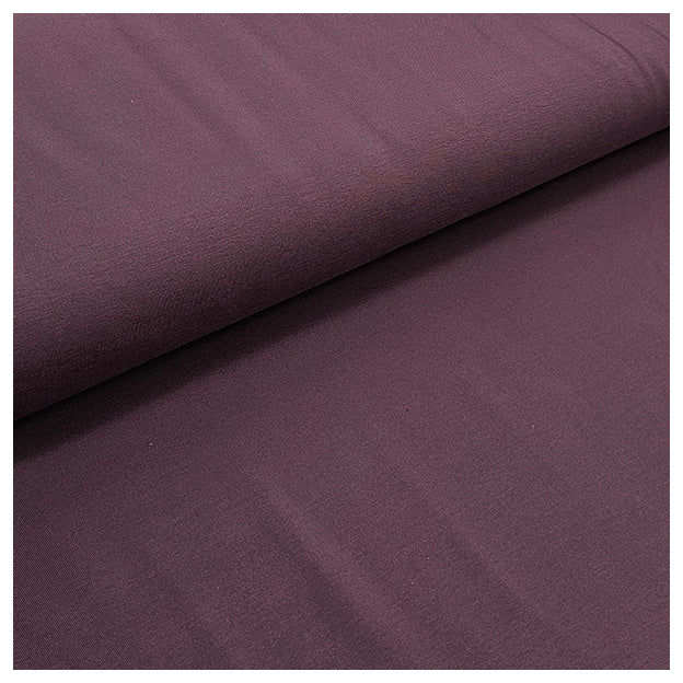 Baumwolljersey uni aubergine