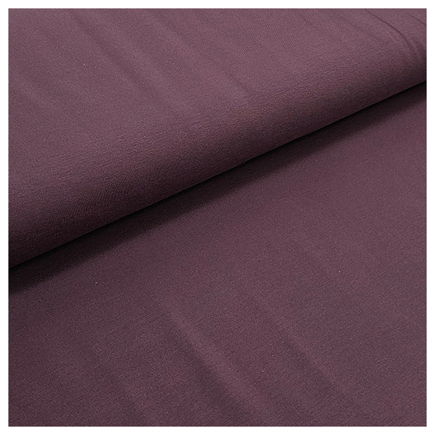 Baumwolljersey uni aubergine