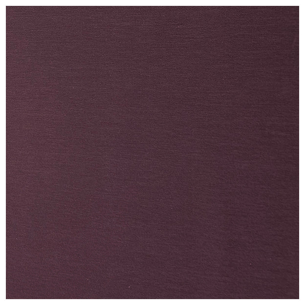 Baumwolljersey uni aubergine