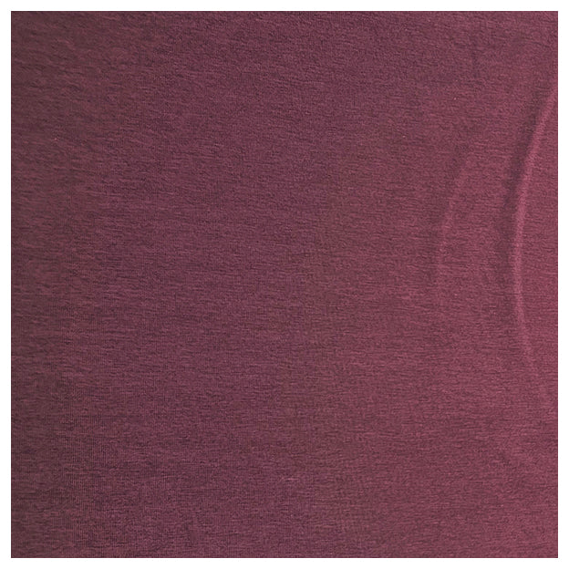 Baumwolljersey uni dark mauve