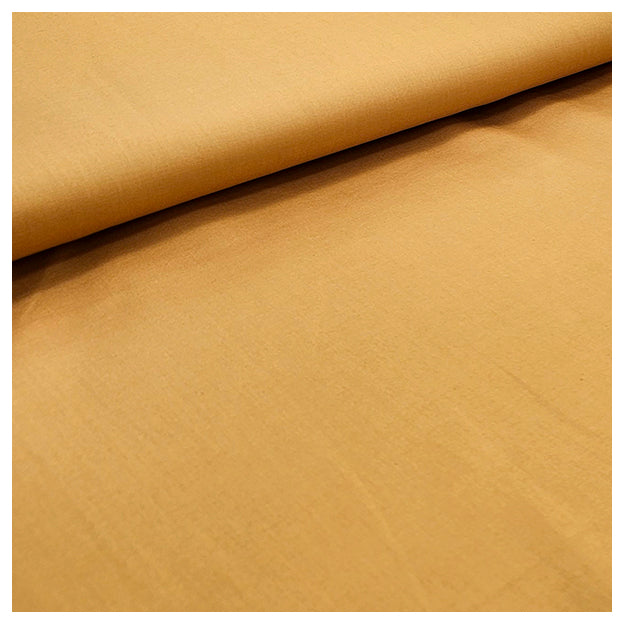 Baumwolle uni ockergelb