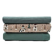 Jersey Stoffpaket Schneemann sand und dusty mint  mit Bündchen