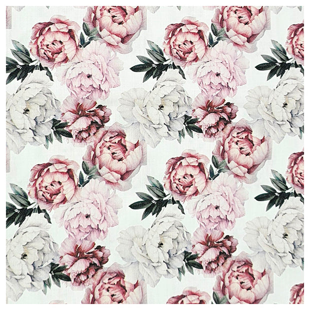 Baumwollsatin Rosen rosa und altrosa