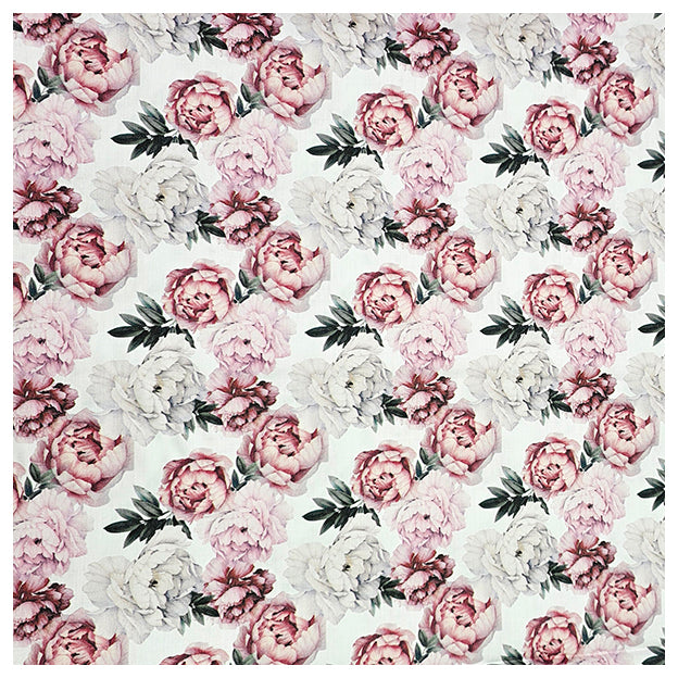 Baumwollsatin Rosen rosa und altrosa