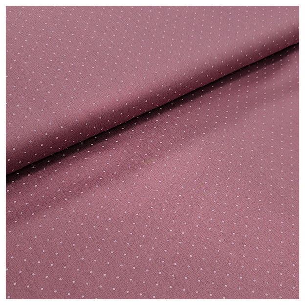 Baumwollsatin Halbdruck Tupfen grape