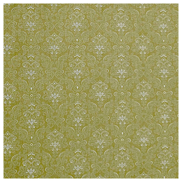 Baumwollsatin Halbdruck grün und weiß