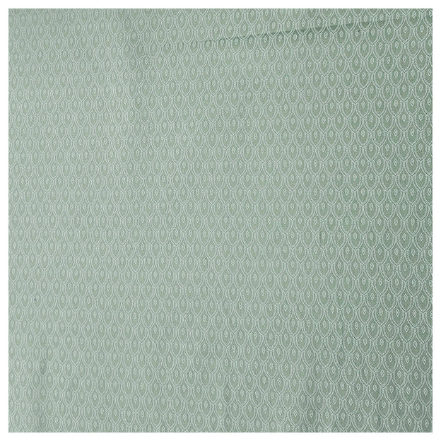 Baumwollsatin Halbdruck kleine Ornamente blaßgrün