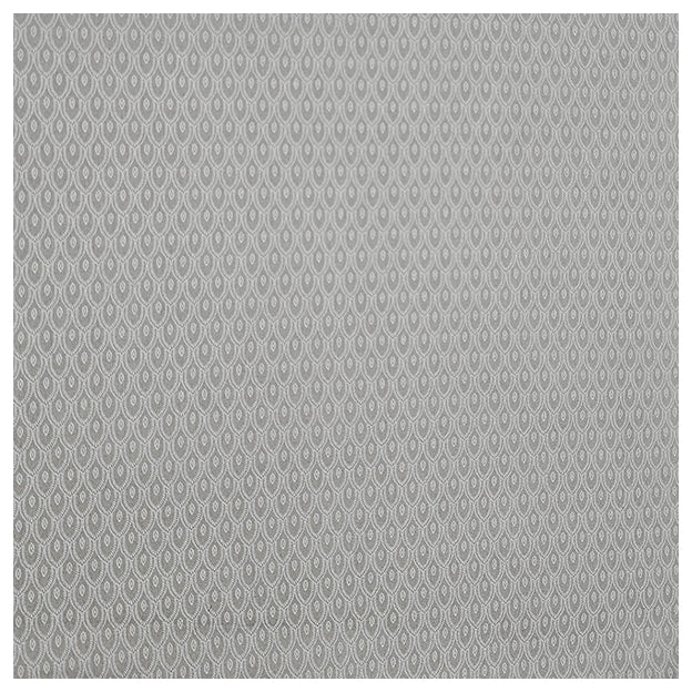 Baumwollsatin Halbdruck kleine Ornamente silbergrau