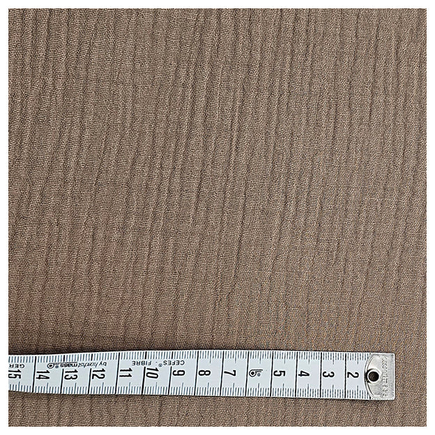 Musselin Baumwolle hellbraun