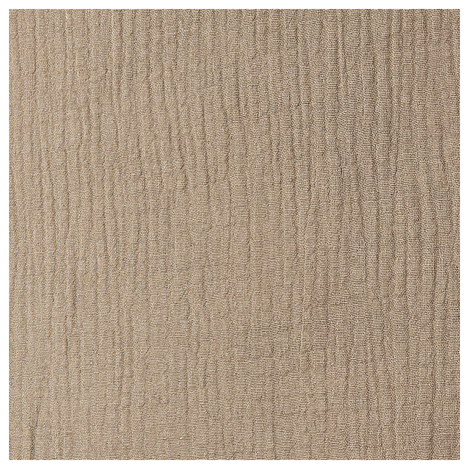 Musselin Baumwolle hellbraun