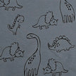 French Terry Dinosaurier indigoblau