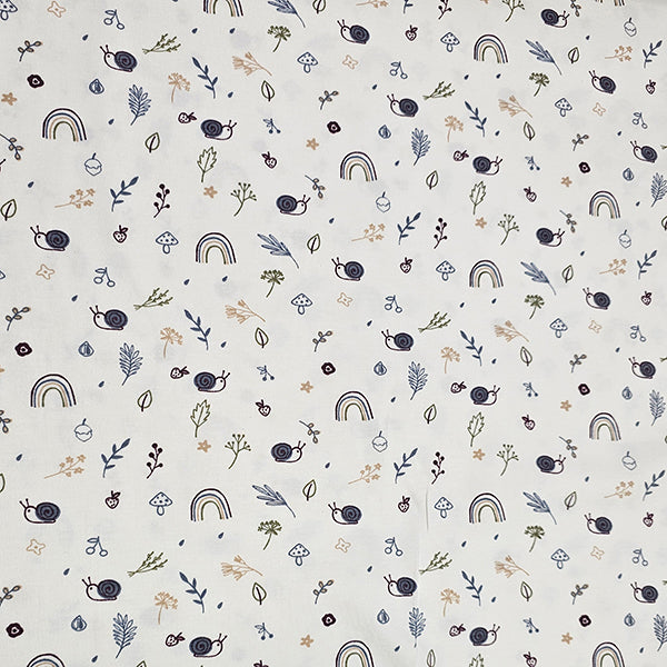 Jersey Schnecken und Regenbogen wollweiß