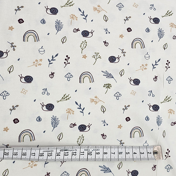 Jersey Schnecken und Regenbogen wollweiß