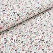 Jersey bunte Blumen wollweiß