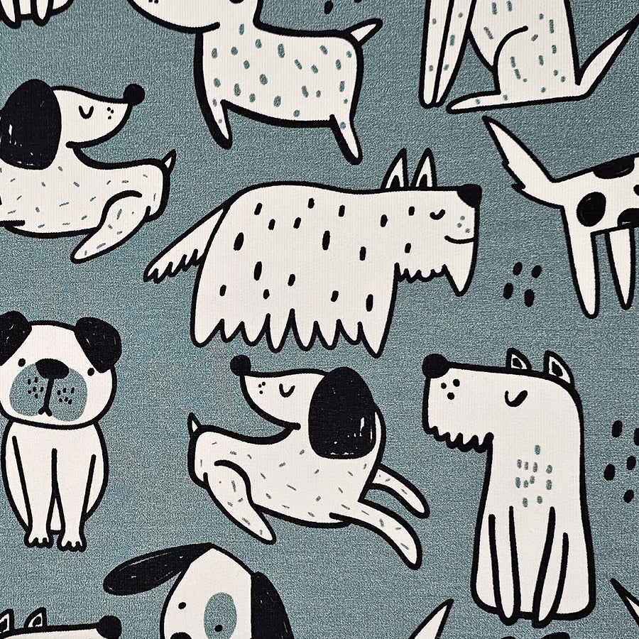 French Terry Hunde stahlblau