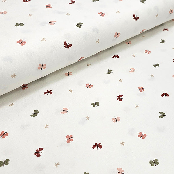 Jersey Schmetterlinge wollweiß