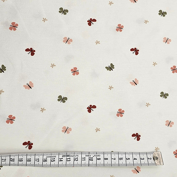 Jersey Schmetterlinge wollweiß