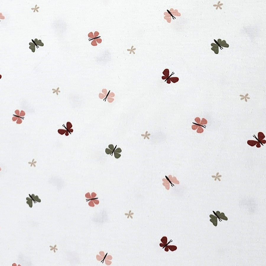 Jersey Schmetterlinge wollweiß