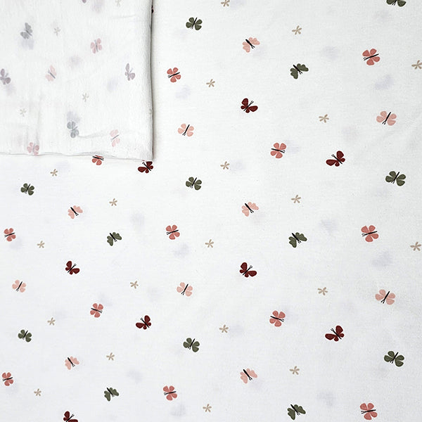 Jersey Schmetterlinge wollweiß